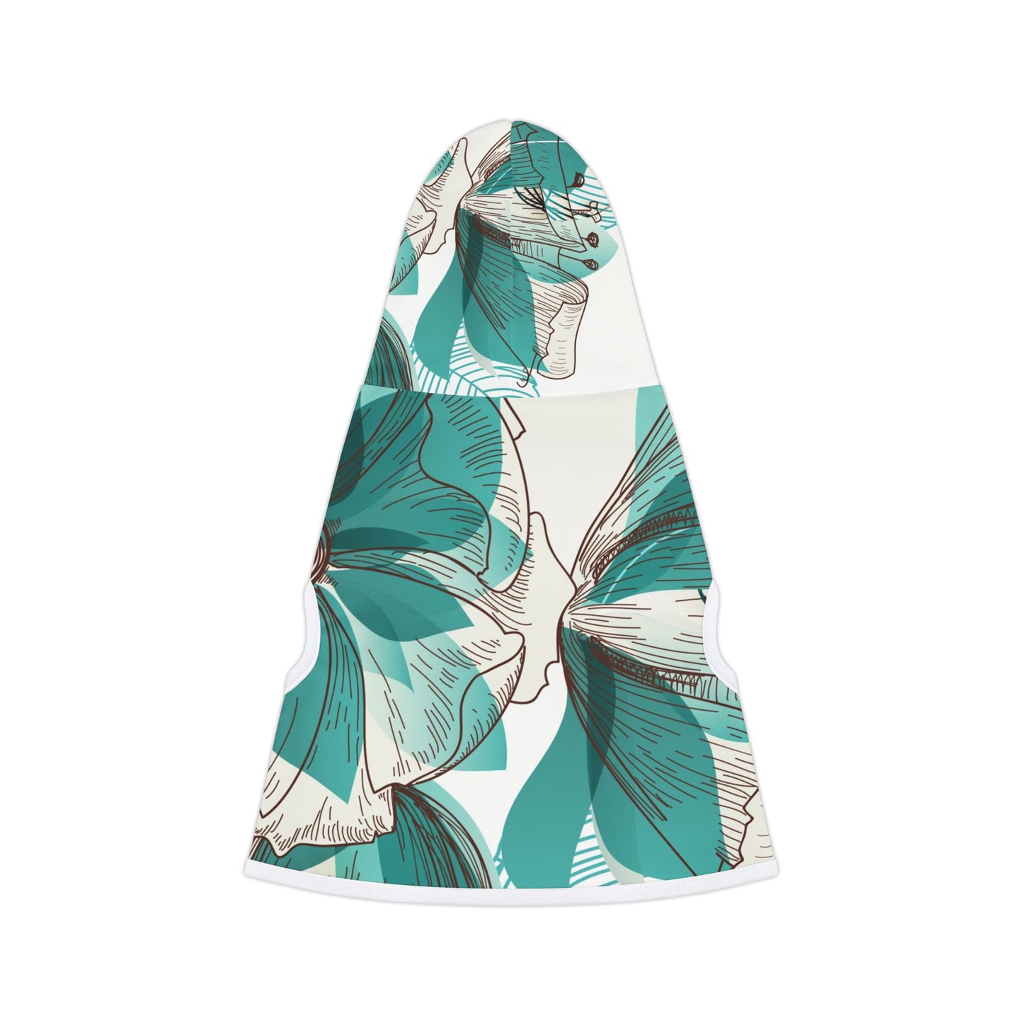 Floral Pet Hoodie, Cute Dog Hoodie, Stylish Cat Sweater, Pet Outfit for Parties, Pet Gift for Holidays, Cozy Pet Apparel