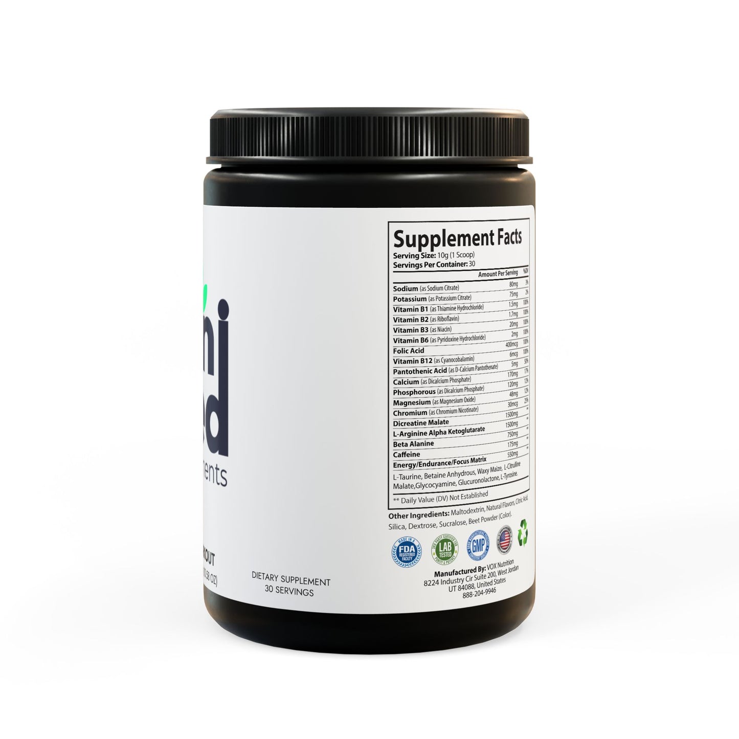 Pre-Workout Supplement, Watermelon (300g, 10.58oz)