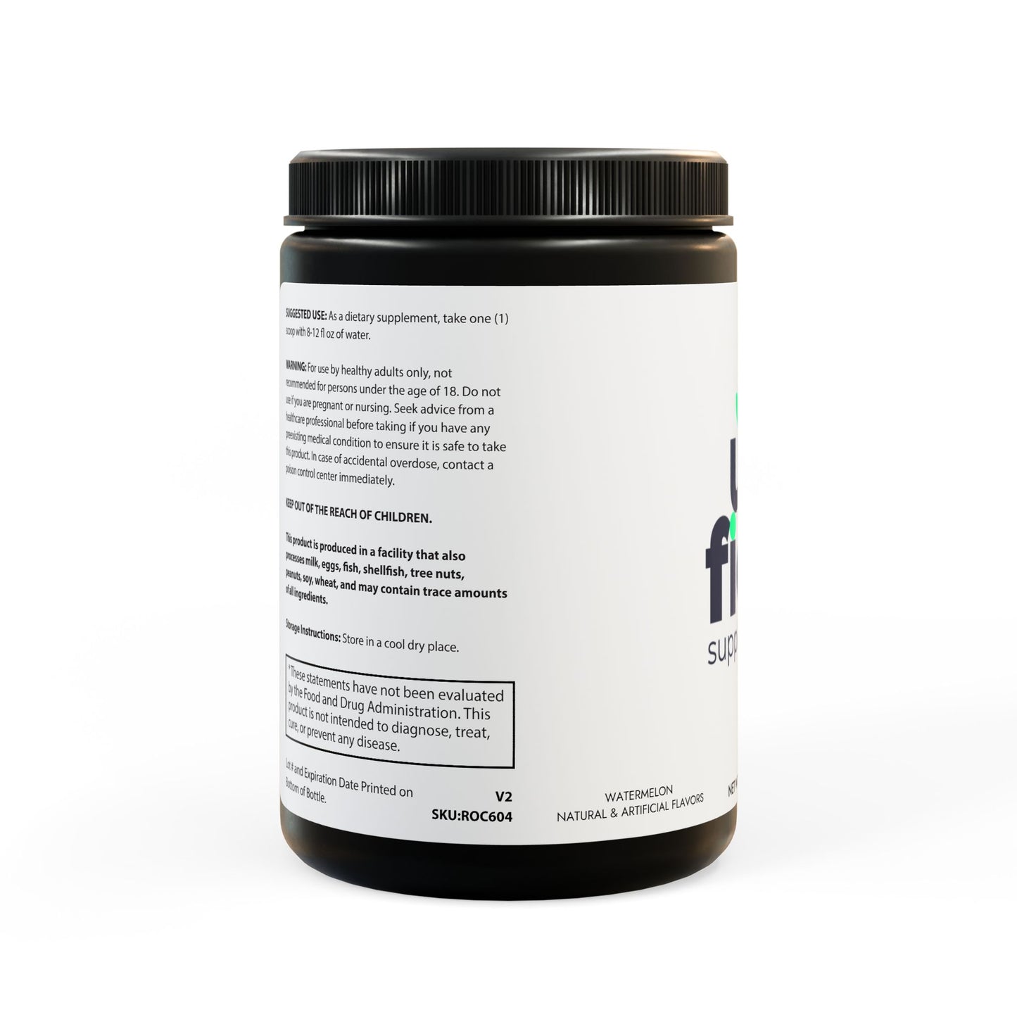 BCAA Supplement, Watermelon (325g, 11.46oz, 45 servings)