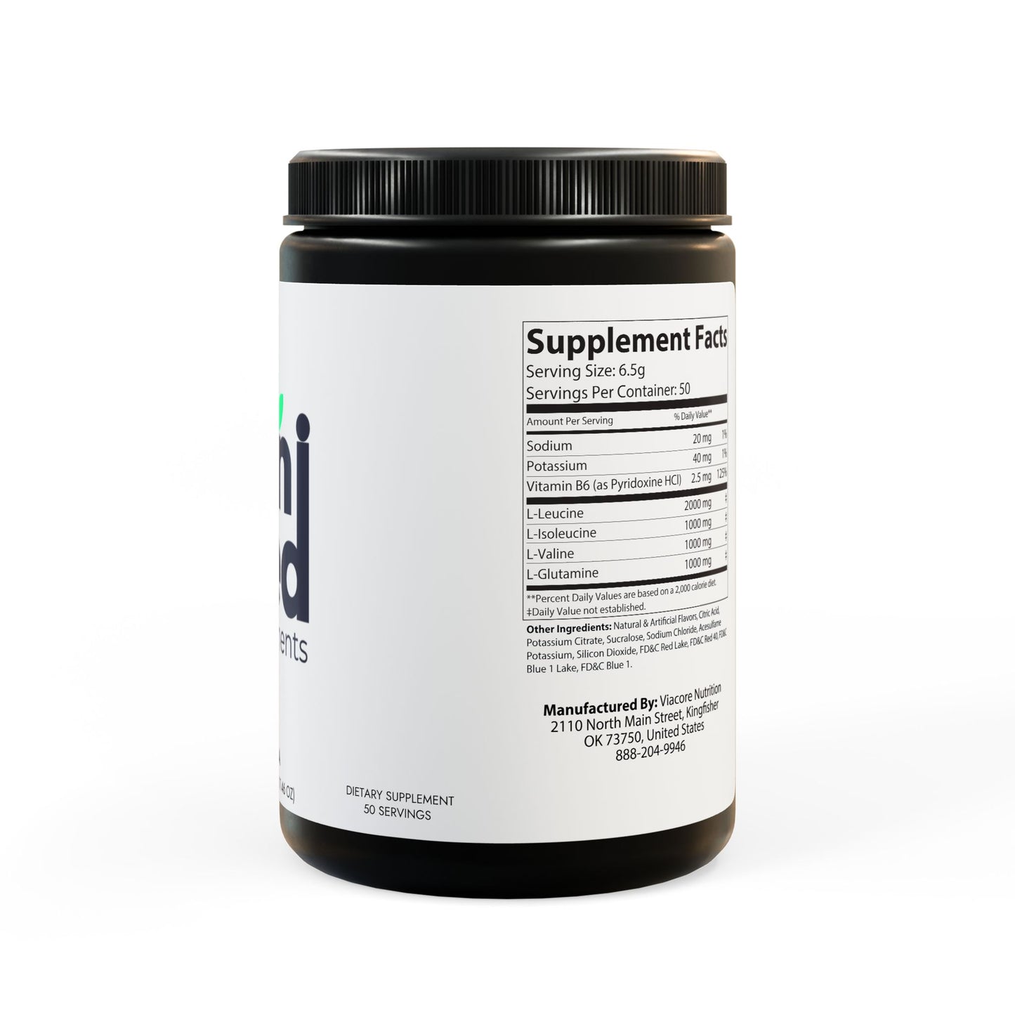 BCAA Supplement, Grape (325g, 11.46oz, 50 servings)